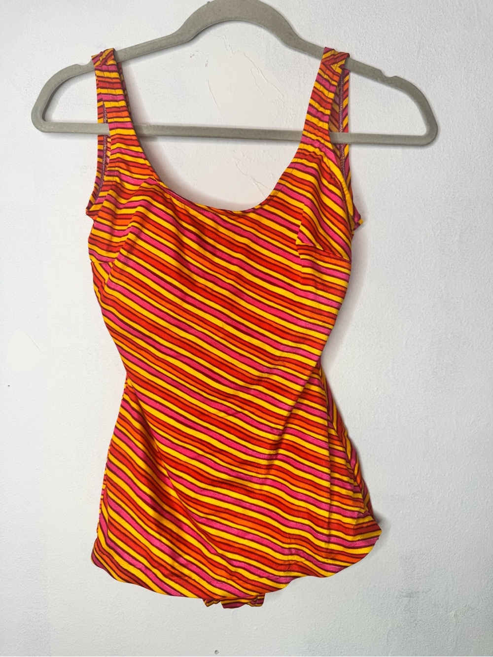 Vintage sweptaway swimwear size 12 
Striped